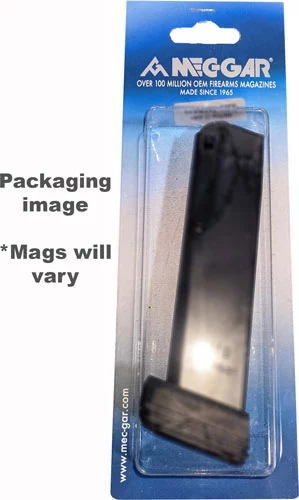MEC-GAR MAGAZINE RUGER P85/89/ - 93/94/95/PC9 9MM 10RD NICKEL - Image 2