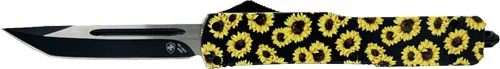 TEMPLAR KNIFE SLIM OTF - SUNFLOWER 3.1" BLACK TANTO