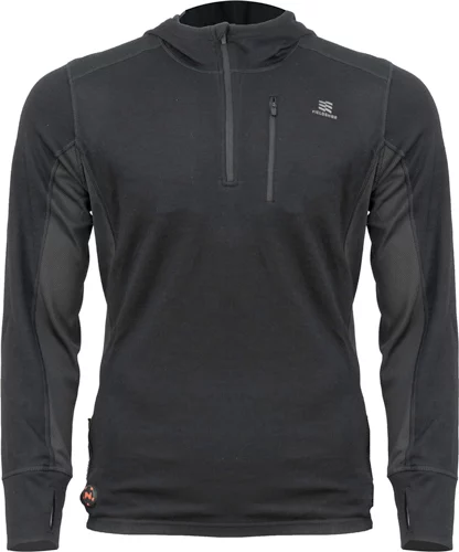 MOBILE WARMING MEN'S MERINO - HEATED SHIRT BLACK XX-LARGE - Image 2