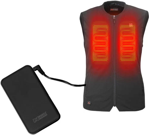 MOBILE WARMING UNISEX PEAK - VEST BLACK MEDIUM