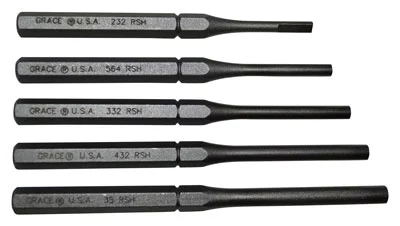 GRACE USA PUNCH SET - ROLL PIN HOLDER SET OF 5 STEEL
