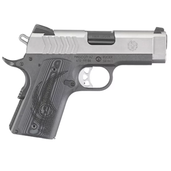 RUG SR1911 9MM 3.6 SS OFFICER STYLE G10 GRIPS