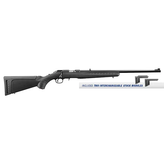RUG AMERICAN 22LR 22 BLK SYN 10RD