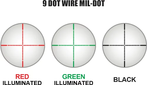 UTG SCOPE 4-16X40 1" AO - 36 COLOR ILLUMINATED MIL-DOT - Image 6