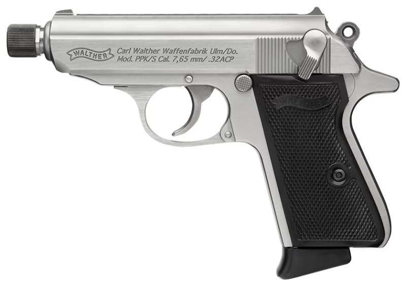 WAL PPK/S SD STAINLESS 32ACP 3.3 7RD