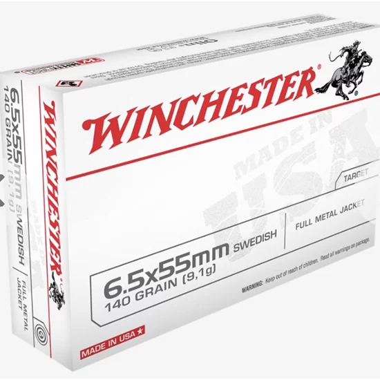 WIN USA 6.5X55 140GR FMJ 20/10