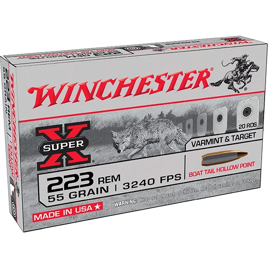 WIN SUPER-X 223REM 55GR BTHP 20/25