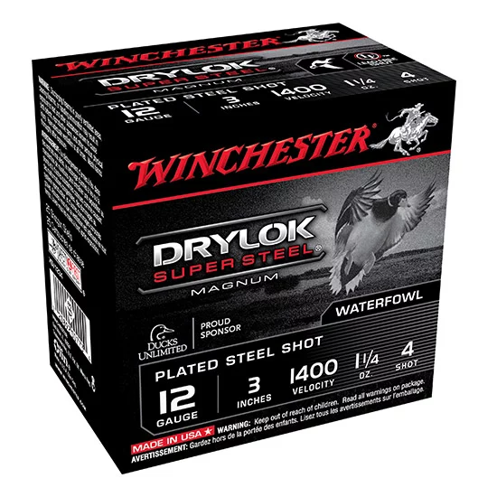 WIN SUPER-X DRYLOK STEEL 12GA 1.25OZ #4 25/10