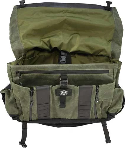 GREY GHOST GEAR WANDERER BAG - 2.0 WAXED CANVAS OLIVE DRAB