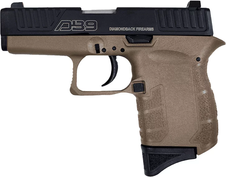 Diamondback Firearms DB9 Gen IV 9mm Semi-Auto Pistol - Flat Dark Earth | 3.1" Barrel