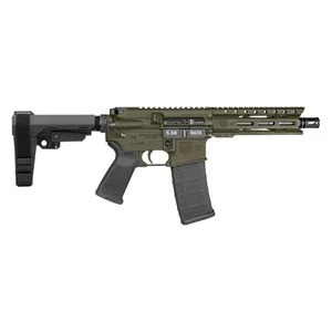 Diamondback Firearms Carbon DB-15 5.56 NATO Semi-Auto Pistol - OD Green | 7" Threaded Barrel | SBA3 Arm Brace |1x30rd Mag