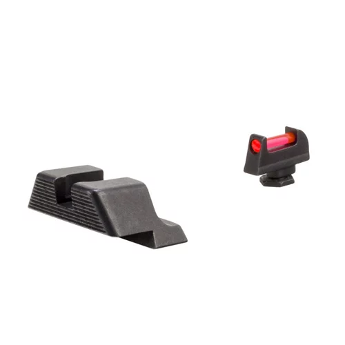 FIBER SIGHT SET - GLOCK STANDARD FRAMES, FRONT RED/GREEN FIBER, REAR BLACK, NON-ILLUMINATED