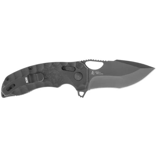KIKU XR LTE KNIFE - BLACKOUT MICARTA + CARBON, TANTO POINT, PLAIN EDGE, 3.02" BLADE