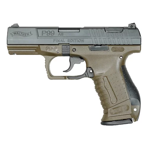 P99 AS FINAL EDITION - OD GREEN, 9MM, 4" BBL, (2) 15/RD MAGS