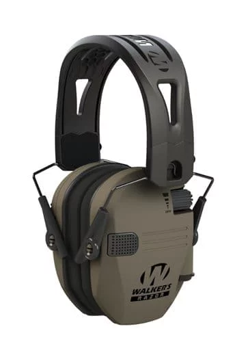 RAZOR TACTI-GRIP MUFFS - FDE W/ BLACK RUBBER HEADBAND, 23 NRR