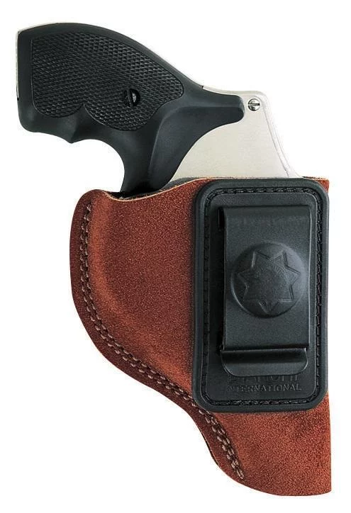 Bianchi Model 6 Waistband Holster - S&W 15 19 686 K/L Frame 4" Right Hand Rust Suede