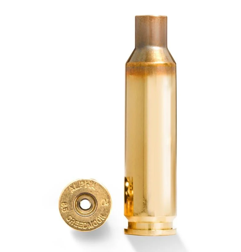 Alpha Munitions Ultra Premium Unprimed Brass Cartridge Cases .25 Creedmoor SRP Small Rifle Primer Brass 100/Box