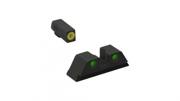 Meprolight ML41545 Hyper-Bright Yellow Ring Front/Green Rear Sights for H&K VP9/SFP9