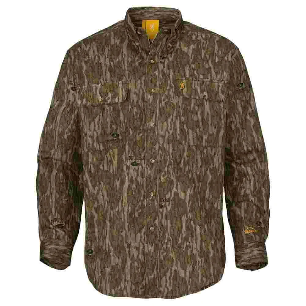 Browning Wasatch-CB Shirt Button-Front 2 Pocket Mossy Bottomland M