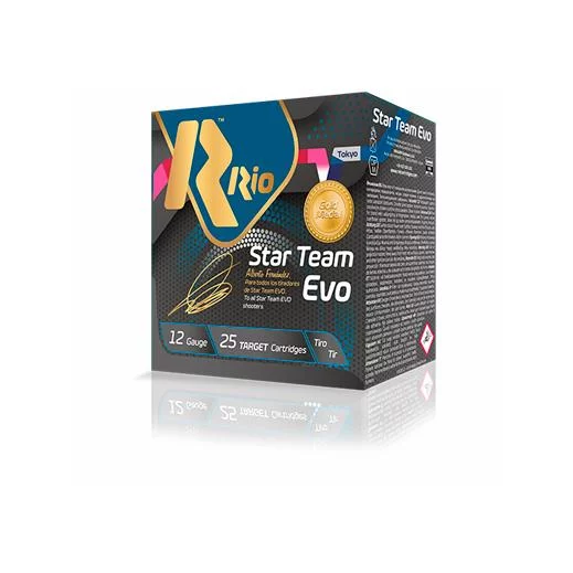 Rio Star Team EVO Shotshells 12ga 2-3/4" 1oz #8 1280 fps 25/ct