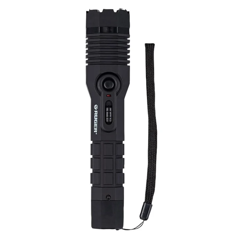 Sabre Ruger Stun Gun with Flashlight 300 Lumen Black