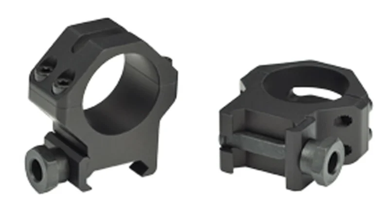 Weaver 4-Hole Tactical Picatinny Aluminum Scope Rings - Matte - 30mm High