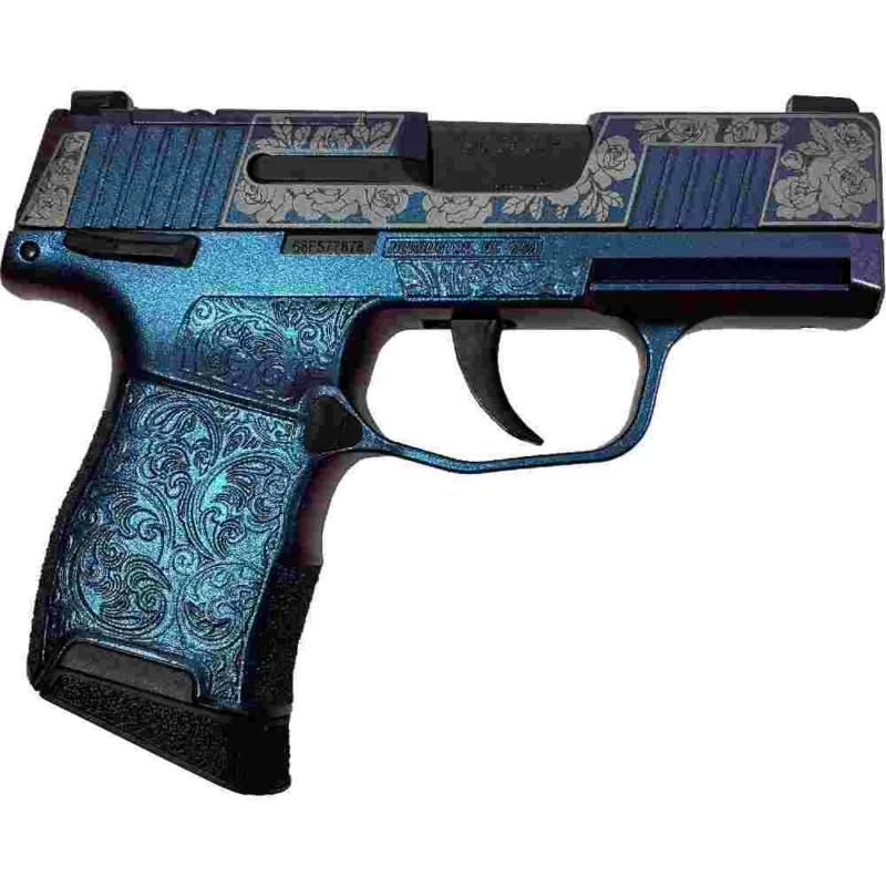 Sig Sauer "Guns & Roses Mongoose Purple" P365 Optic Ready Handgun 9mm Luger 10rd Magazines(2) 3.1" Barrel X-RAY 3 Sights Manual Safety