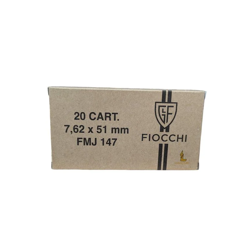 Fiocchi Range Dynamics Rifle Ammunition 7.62x51mm 147gr FMJ 20/ct