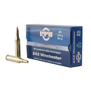 PPU 243 WIN SP 90GR 20RD BOX 10 BOXES PER CASE