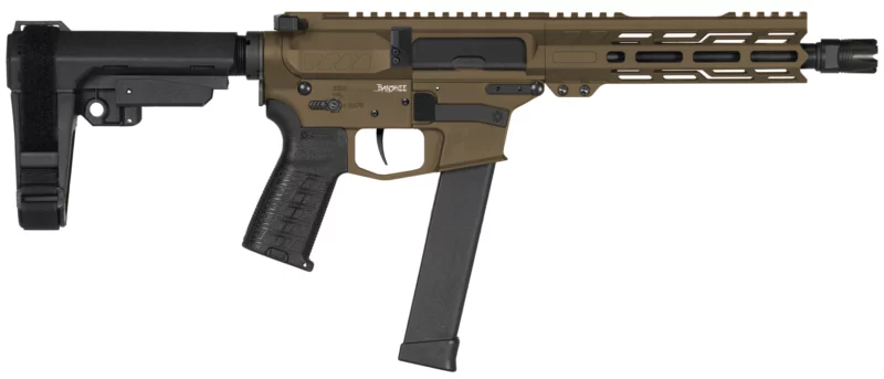 CMMG PISTOL, BANSHEE, MK10, 10MM, 8", MIDNIGHT BRZ W/ADJ RIP BRACE
