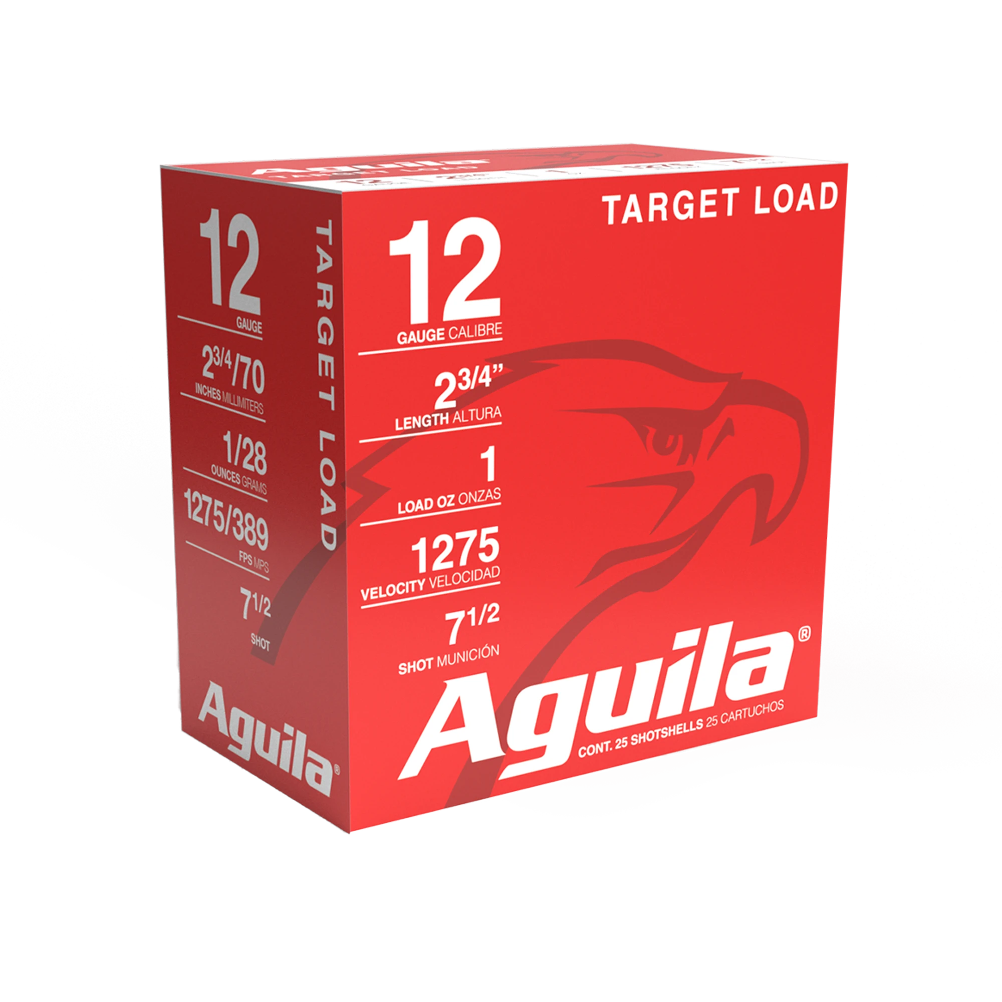 AGUILA 12GA 2 3/4" 1 OZ 7.5 25RD BX 10 BXS PER CS 1275 FPS