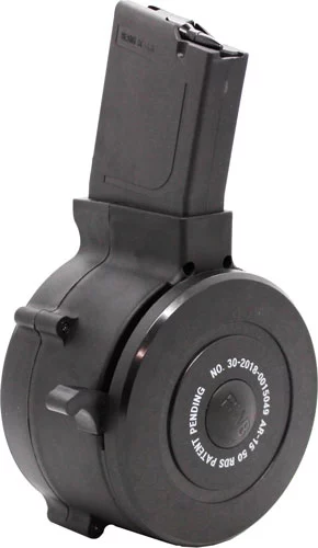 IVER JOHNSON MAGAZINE AR15 - 223 50RD DRUM BLACK POLYMER