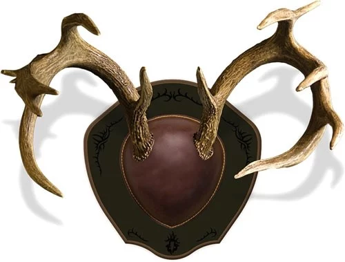 MOUNTAIN MIKE'S DEER ANTLER - RACK PLAQUE W/SHED SPREADER - Image 3