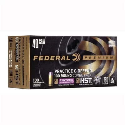 40 S&W 180GR HST JHP/SYNTECH TSJ 100/BOX