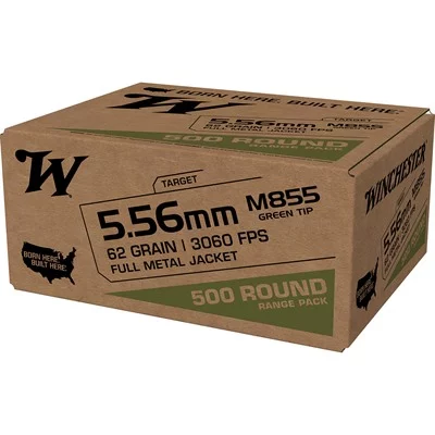 5.56MM NATO 62GR FULL METAL JACKET 500/BOX