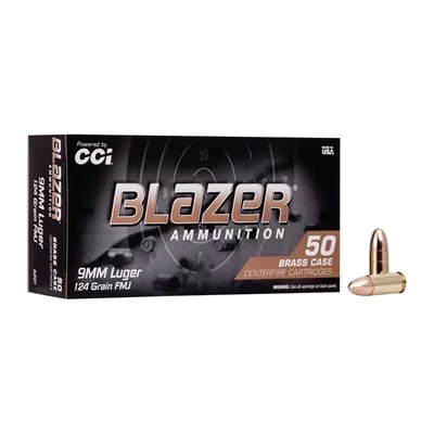 9MM LUGER 124GR FULL METAL JACKET 50/BOX