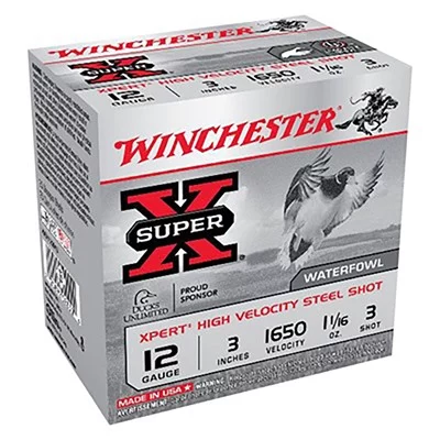 WINCHESTER XPERT HV STEEL 12GA 2.75'' 1-1/16OZ #3 25/BX