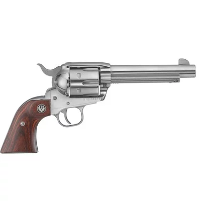 VAQUERO~ 357 MAGNUM 5.5'' BBL 6 ROUND STAINLESS/HARDWOOD
