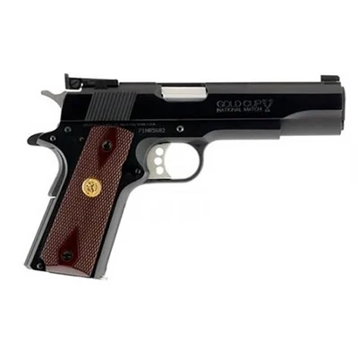 GOLD CUP NAT'L MATCH 38 SUPER 5'' BBL (1)9RD MAG BLUED/WOOD