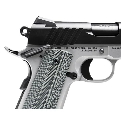 1911 GOV'T 9MM AUTO WITH RAIL 5'' BBL (2) 10 RD MAGS 2-TONE