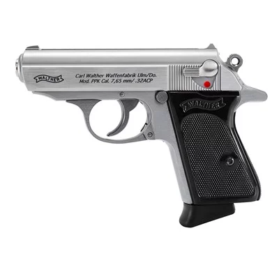 PPK 32 ACP 3.3'' BBL (2)6 ROUND MAGS STAINLESS