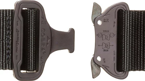 TAC SHIELD GUN BELT TACTICAL - 1.75" W/COBRA BUCKLE MED BLACK - Image 2