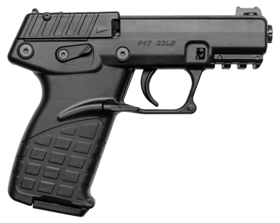 Kel-Tec P17 Pistol - Black | .22 LR | 3.8" Threaded Barrel | 10rd | Fiber Optic Front Sight
