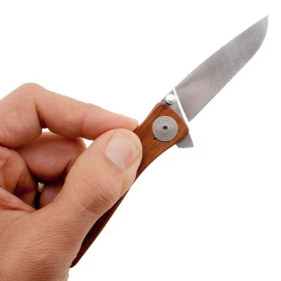 SOG KNIFE TWITCH II - SATIN POLISH WOOD HANDLE - Image 3
