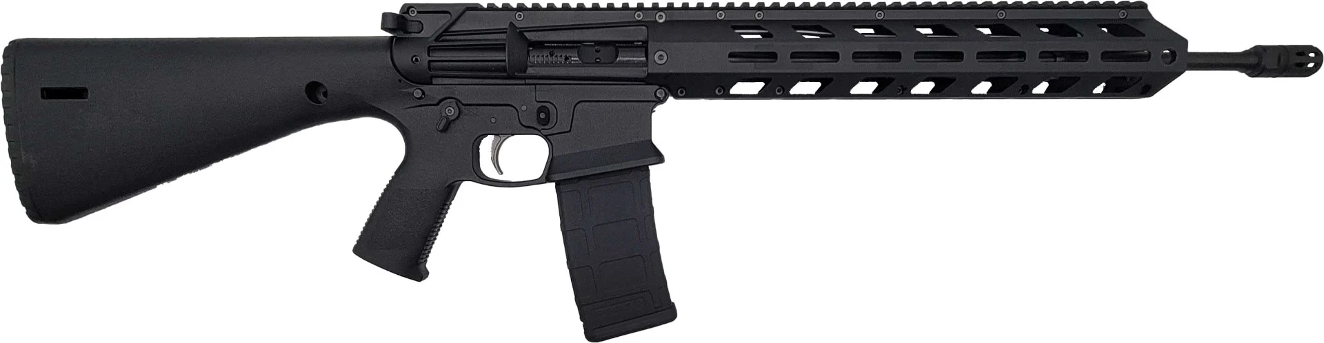 Wraithworks WARP-15 Polymer AR15 Rifle - Black | .223 Wylde | 16" Stainless Barrel | Integral Buttstock & Textured Pistol Grip | Trap Door Buttplate | Lightweight Rifle Only 5 lbs